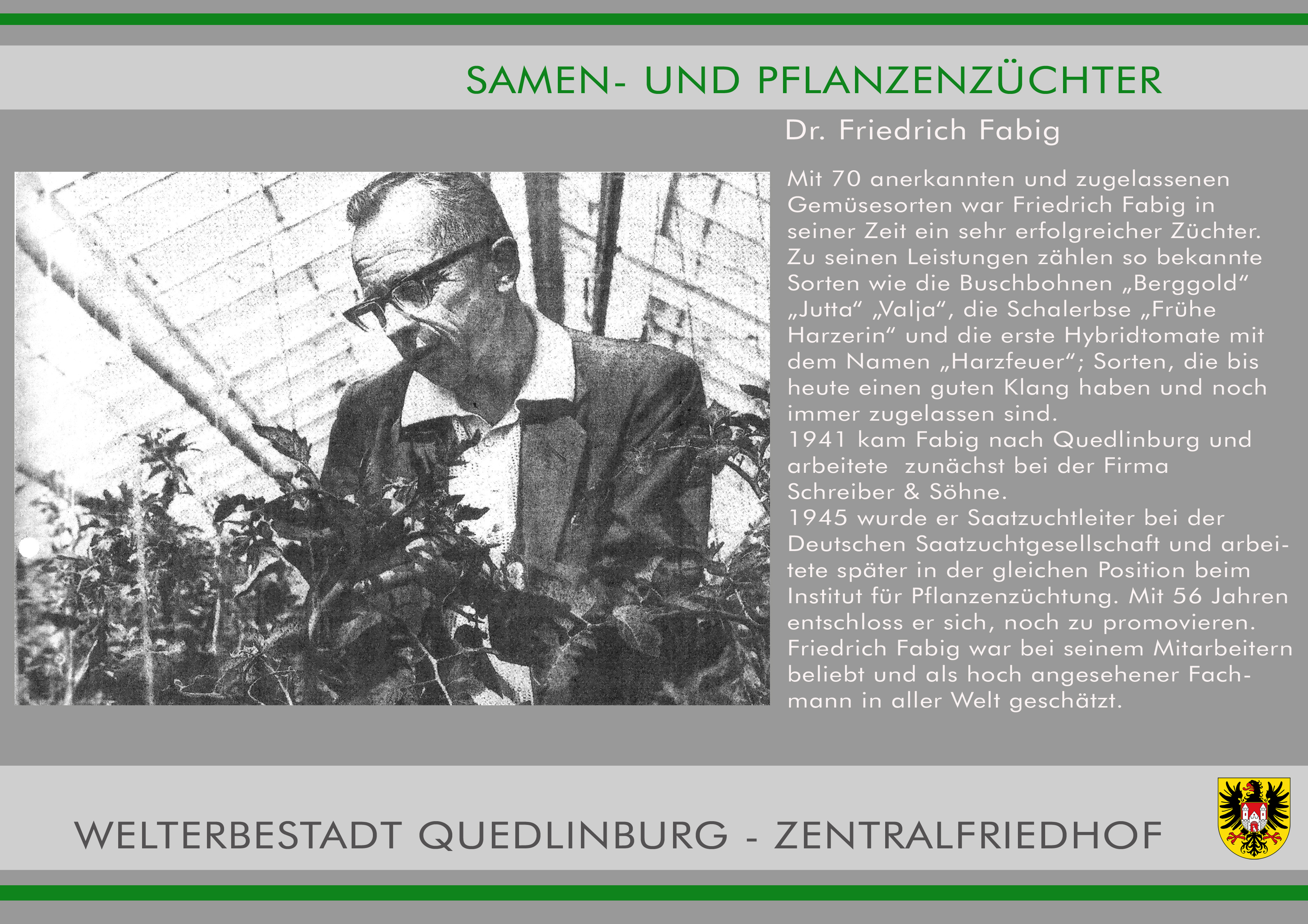 Zentralfriedhof 16 Dr. Friedrich Fabig