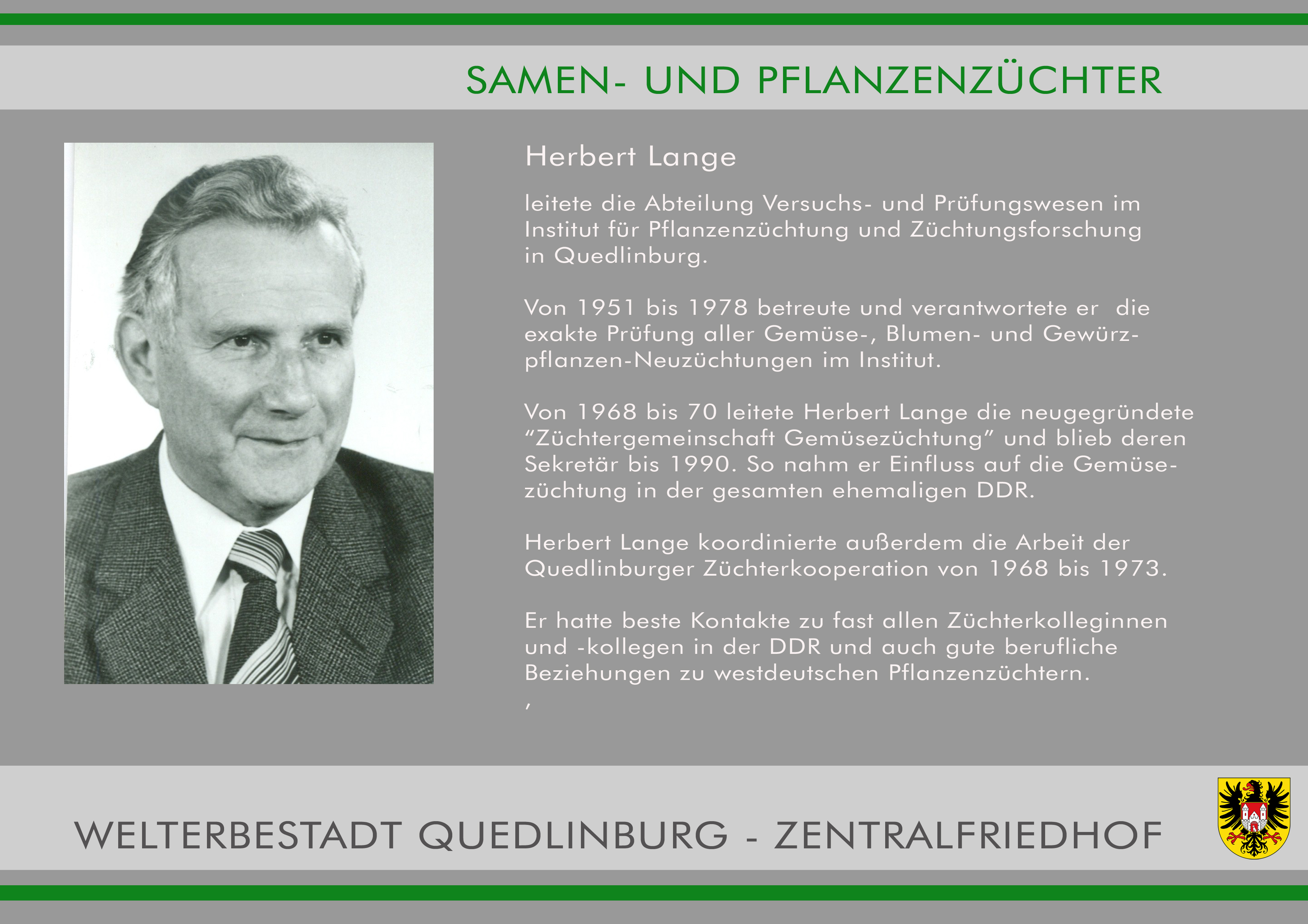 Zentralfriedhof 19 Herbert Lange